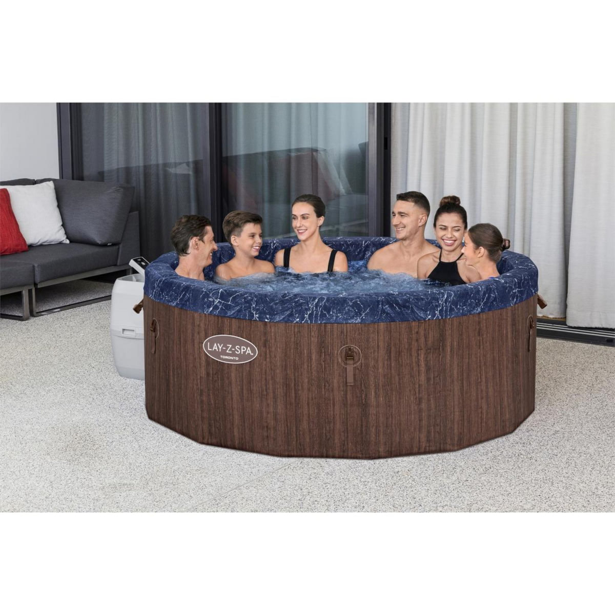 BESTWAY Spa gonflable toronto airjet plus avec contrôle à distance pour 5 à 7 personnes - 60163