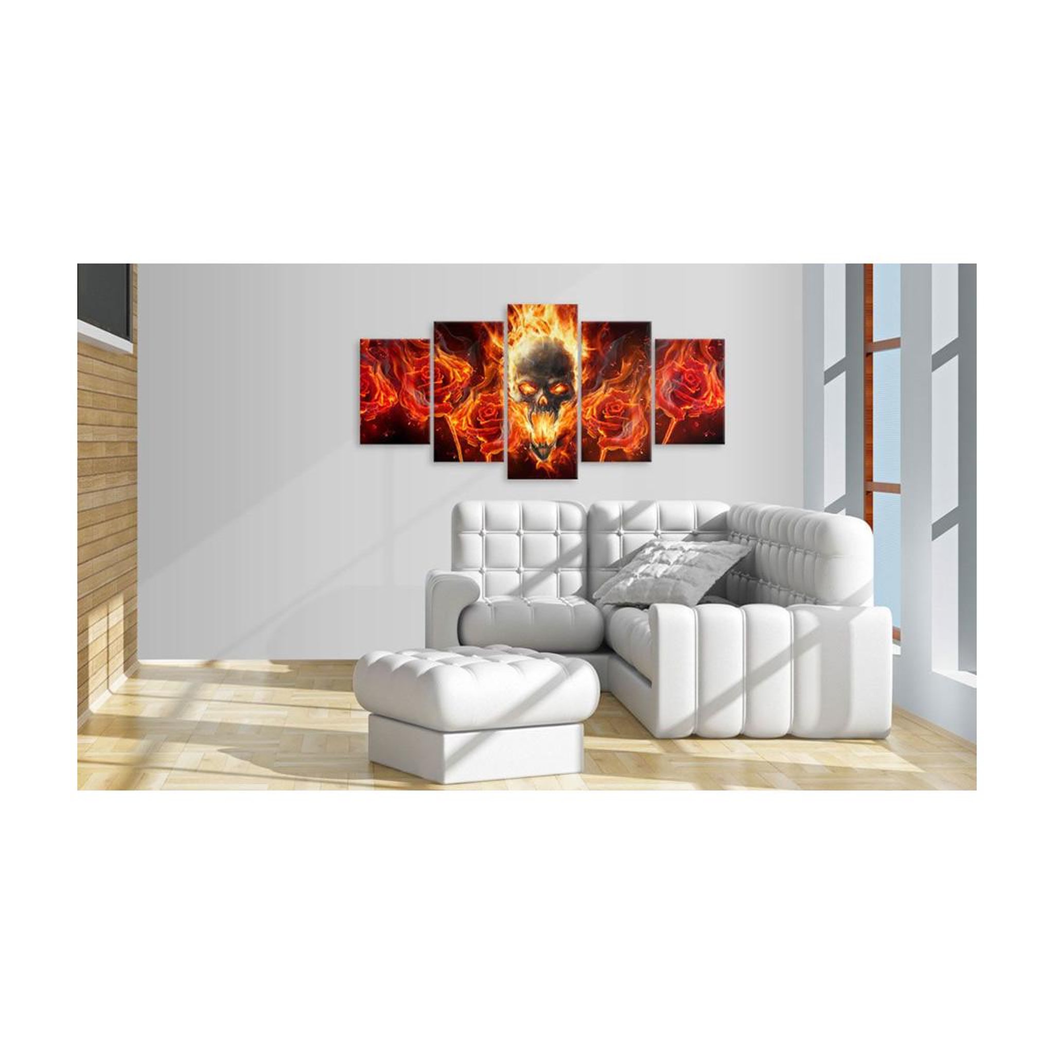 Voir la diapositive 2 : Paris Prix Tableau Imprimé  Fiery Skull