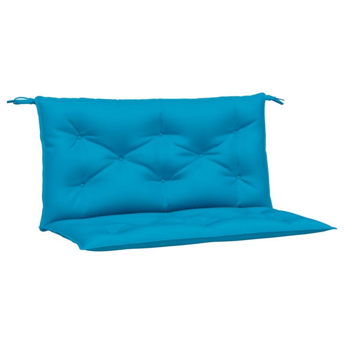 VIDAXL Coussins de banc de jardin lot de 2 bleu clair tissu Oxford