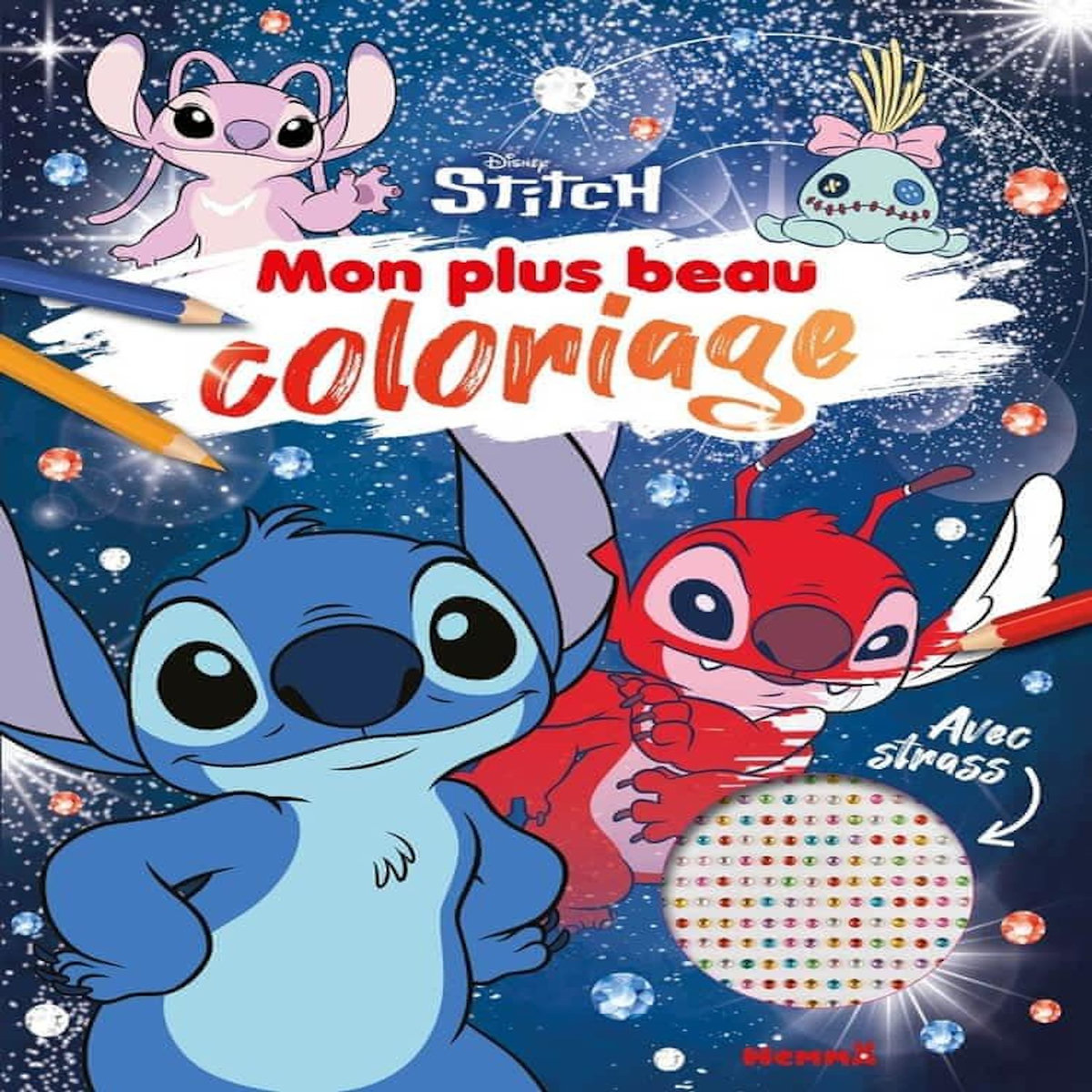 MON PLUS BEAU COLORIAGE STITCH. AVEC STRASS, Disney