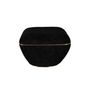 Voir la diapositive 2 : Paris Prix Tabouret Carré Déco  Contessa  60cm Noir & Or