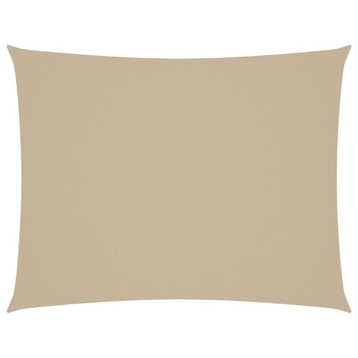 VIDAXL Voile de parasol tissu oxford rectangulaire 6x8 m beige