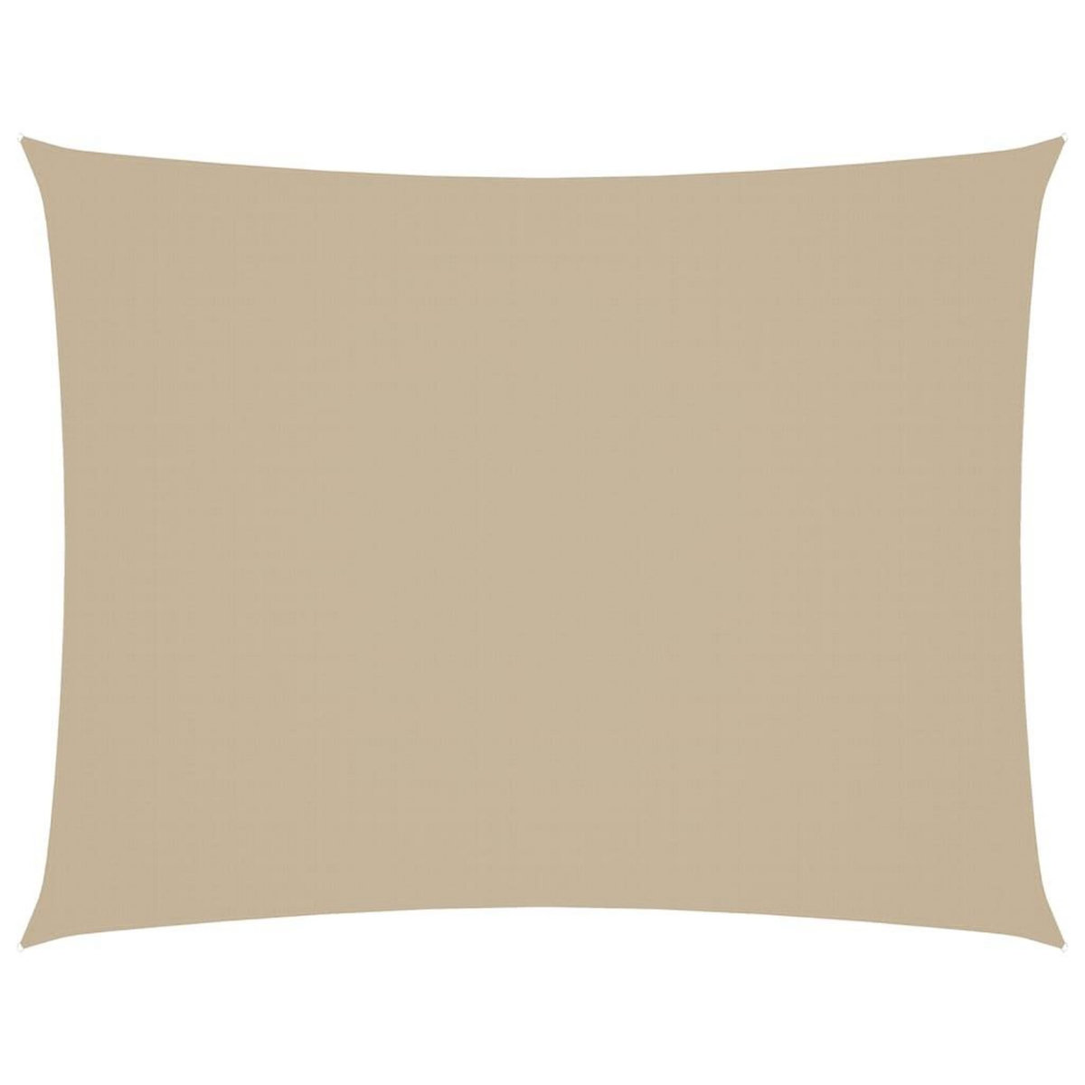 VIDAXL Voile de parasol tissu oxford rectangulaire 6x8 m beige