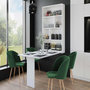 Voir la diapositive 1 : BEST MOBILIER Mondrian - table murale rabattable avec rangements - 4 personnes