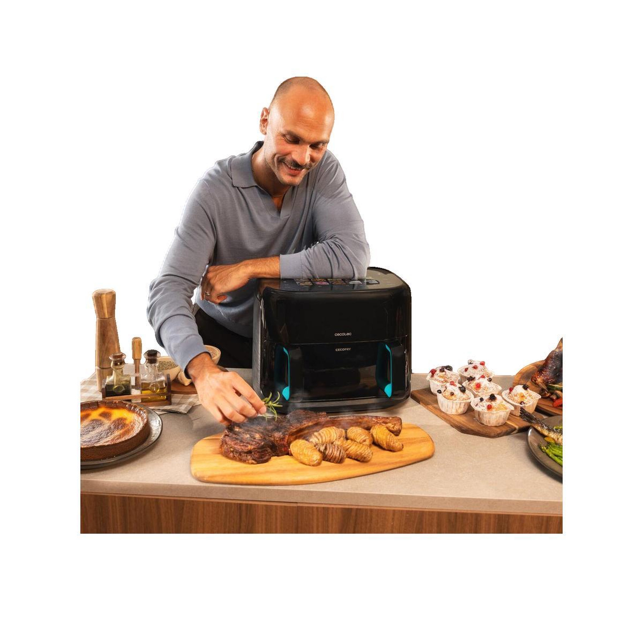 Voir la diapositive 3 : CECOTEC Friteuse cecotec 3-en-1 sans huile capacité 10 L