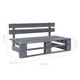 Voir la diapositive 6 : VIDAXL Banc palette de jardin bois gris