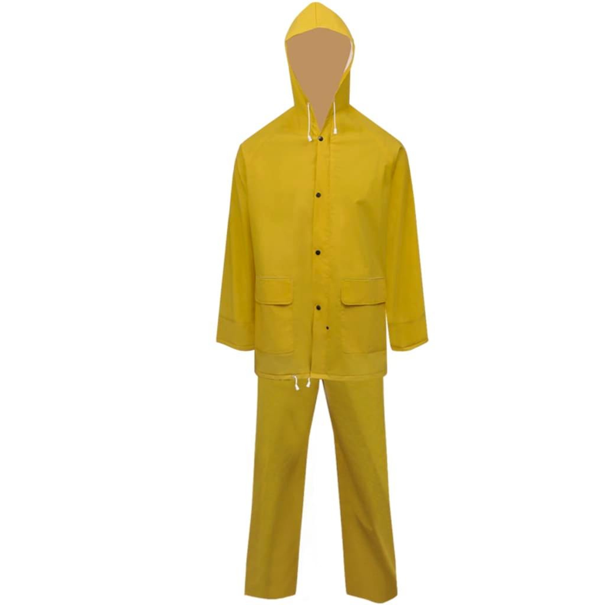 Voir la diapositive 2 : VIDAXL Combinaison de pluie 2 pcs impermeable resistant a capuche XXL