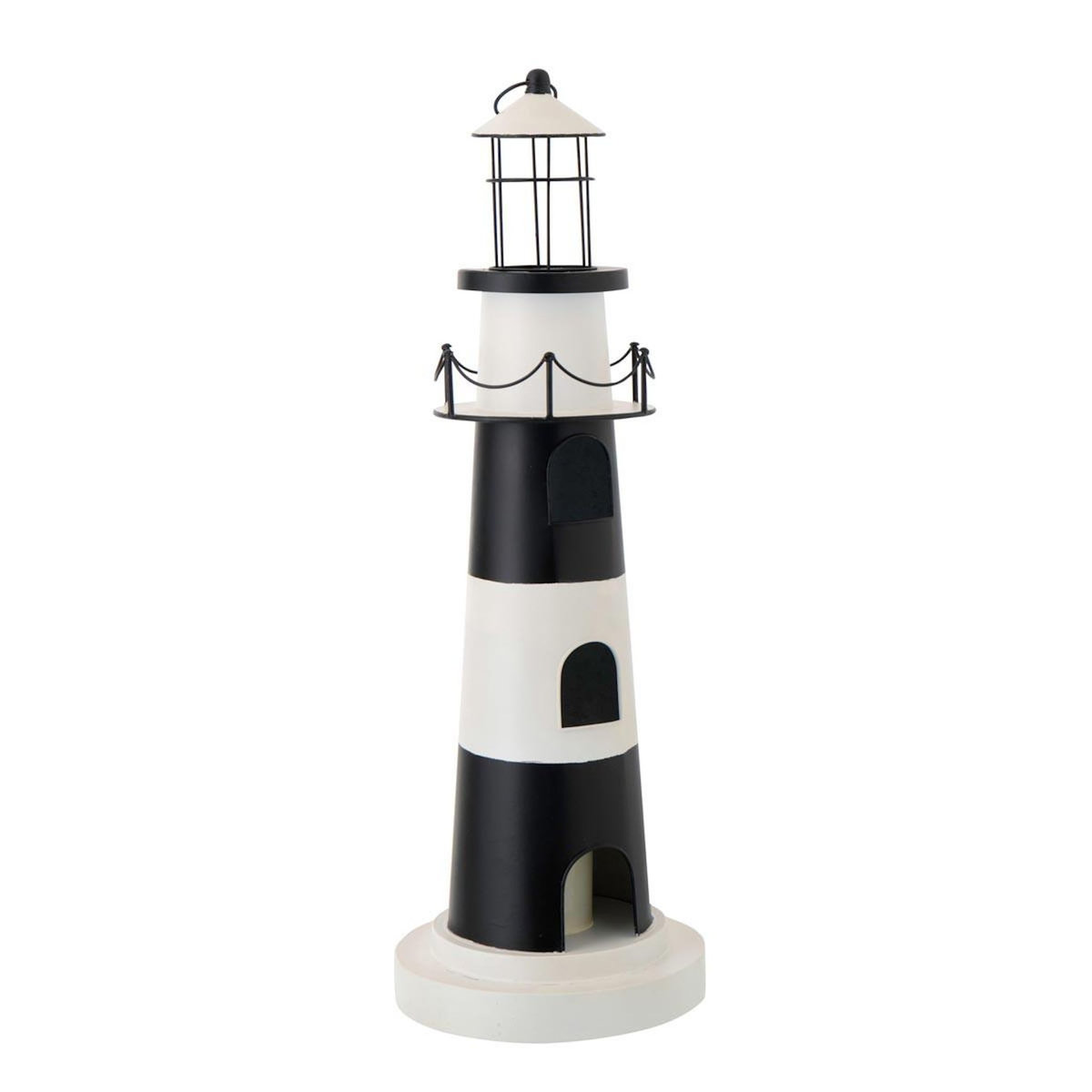 Paris Prix Phare Déco Lumineux  Mer  84cm Noir & Blanc