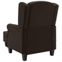 Voir la diapositive 5 : VIDAXL Fauteuil de massage avec repose-pied Marron fonce Tissu