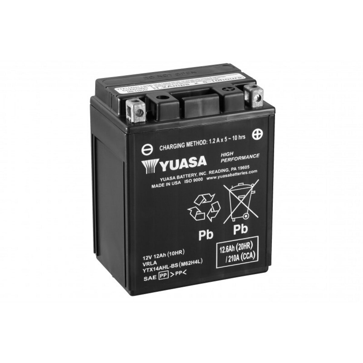 YUASA Batterie moto YUASA YTX14AHL-BS 12V 12.6AH 210A