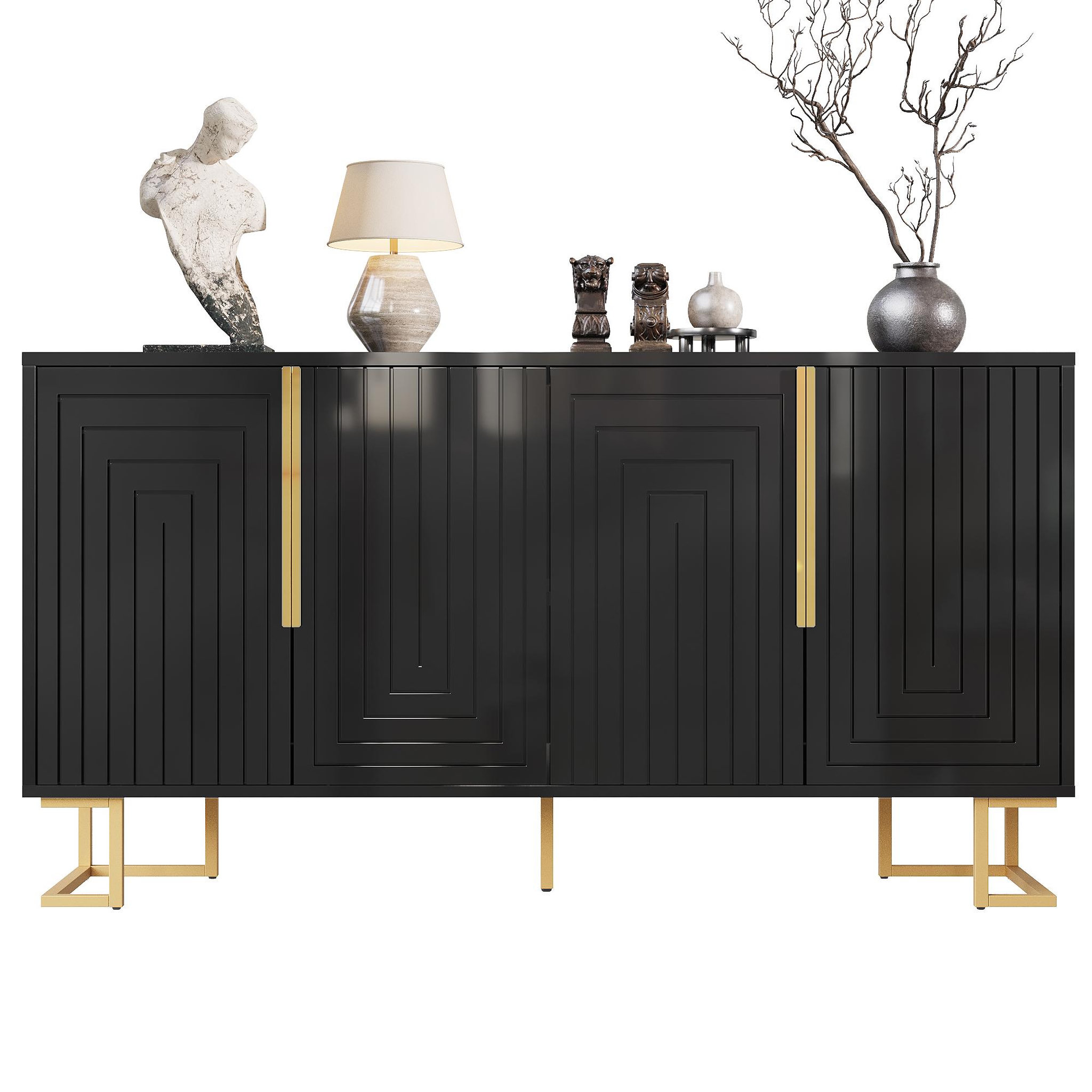 MERAX Buffet. Coloris disponibles : Blanc, Noir