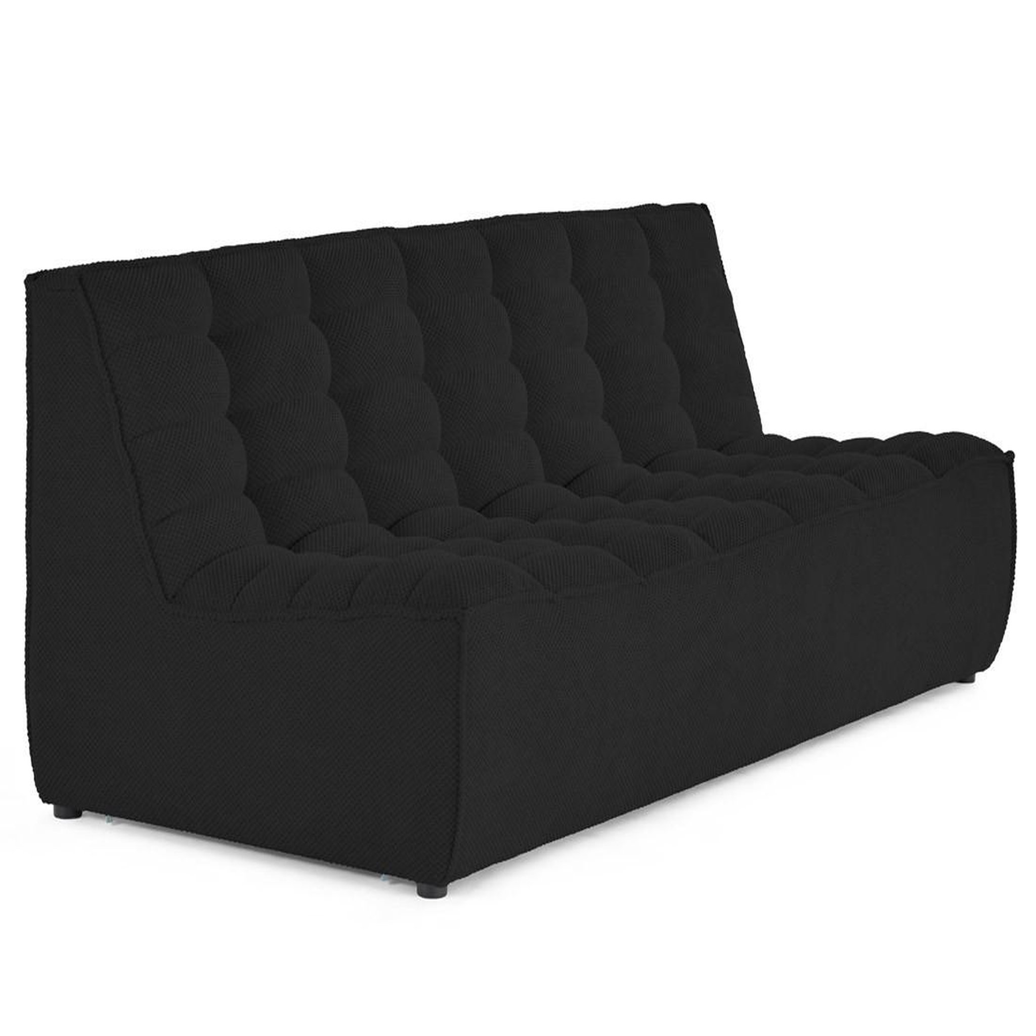 Voir la diapositive 2 : LISA DESIGN Ellie - canapé 3 places en velours texturé