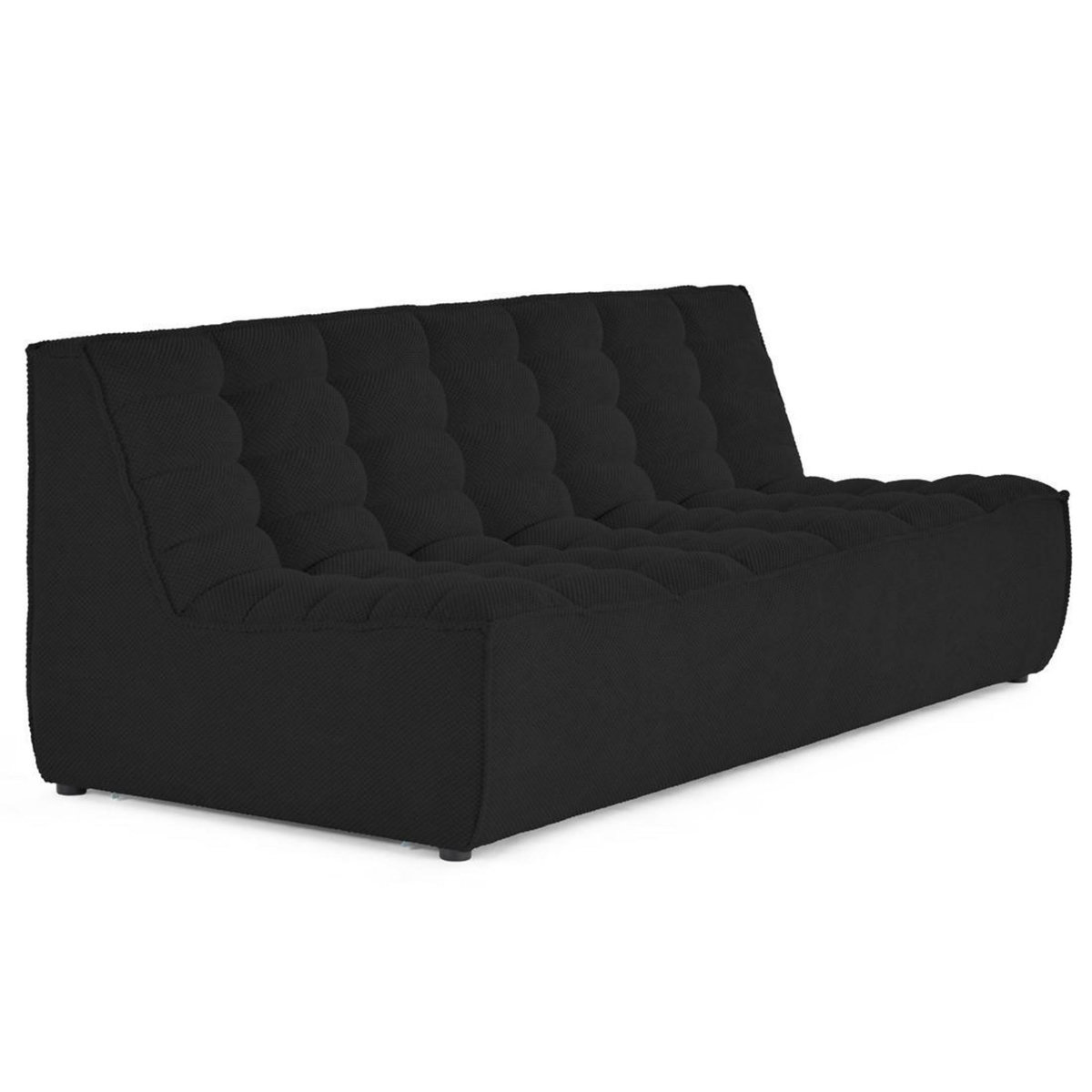 LISA DESIGN Ellie - canapé 3 places en velours texturé