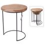 Voir la diapositive 2 : H&S Collection H&S Collection Ensemble de table d'appoint 3 pcs Teck et metal