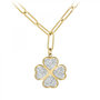 Voir la diapositive 1 : SC BOHEME Collier trèfle SC Bohème orné de Cristaux scintillants