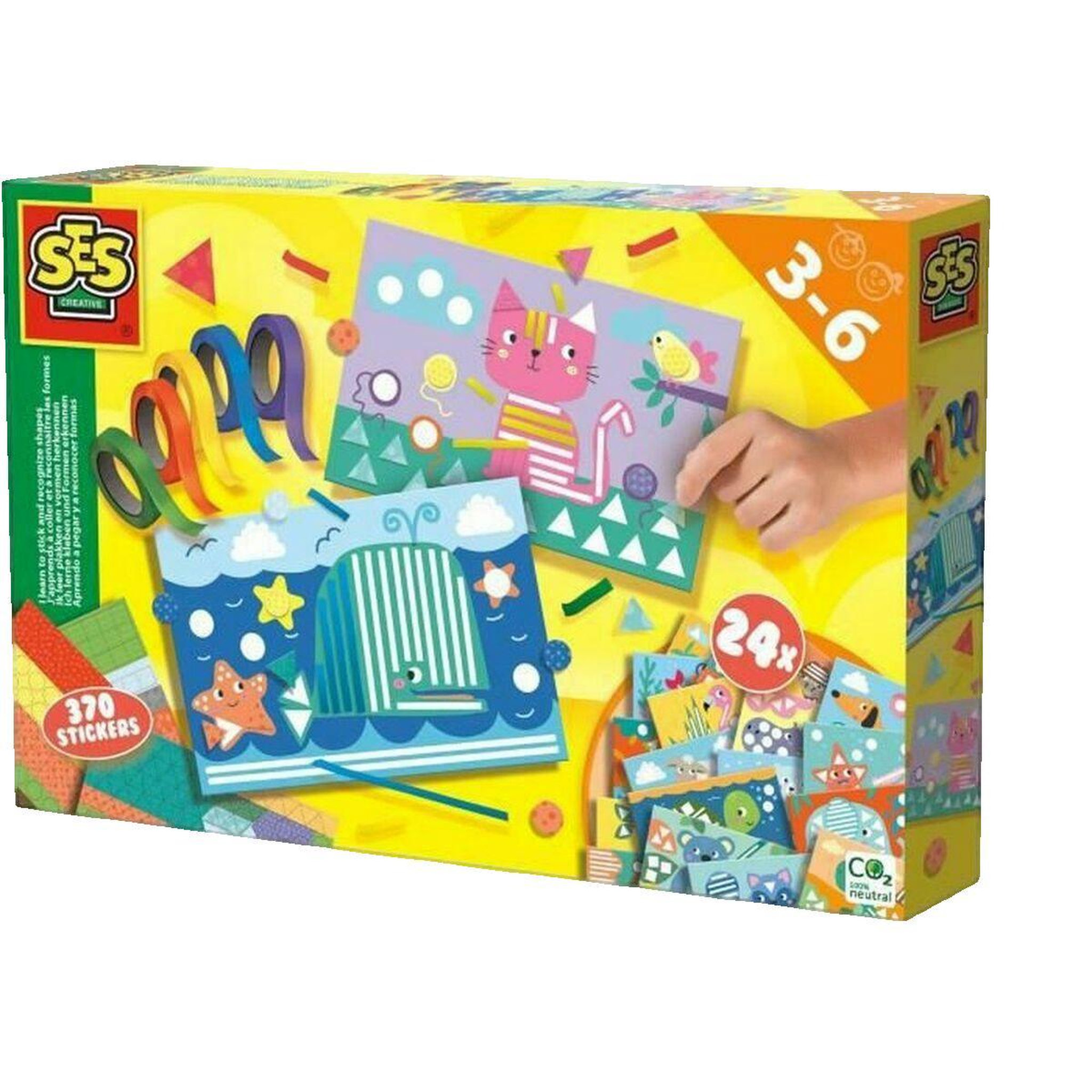 SES Creative Jeu éducatif SES Creative J'apprends à coller et à reconnaître les formes
