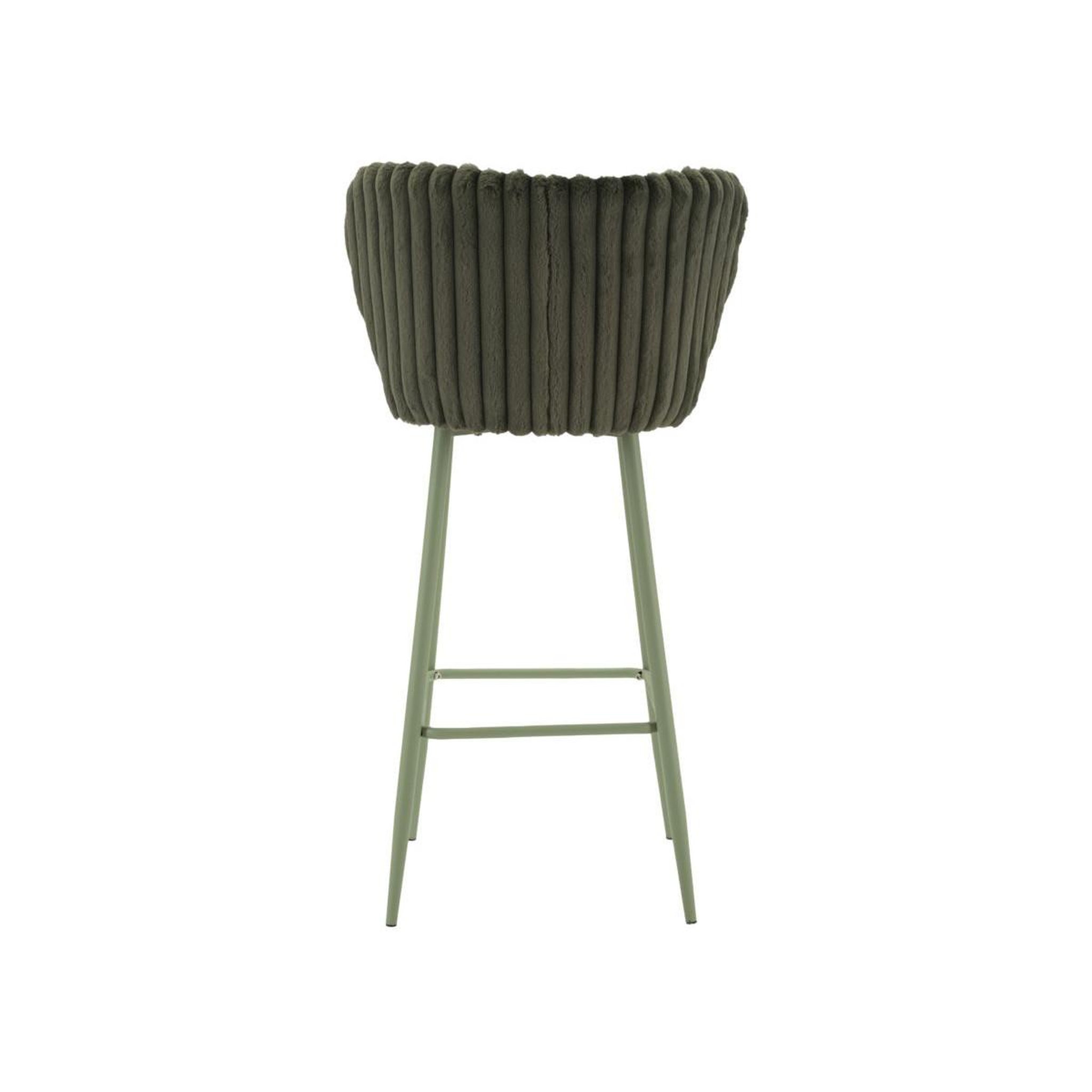 Voir la diapositive 6 : Paris Prix Lot de 2 chaises de bar design  alaska  106cm vert