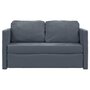 Voir la diapositive 5 : VIDAXL Canape-lit 2 en 1 gris fonce 122x204x55 cm velours