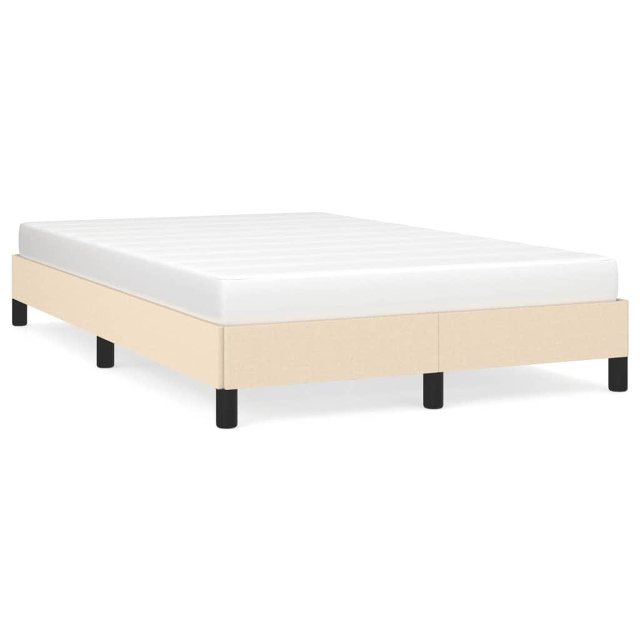 Voir la diapositive 2 : VIDAXL Cadre de lit sans matelas creme 120x190 cm tissu