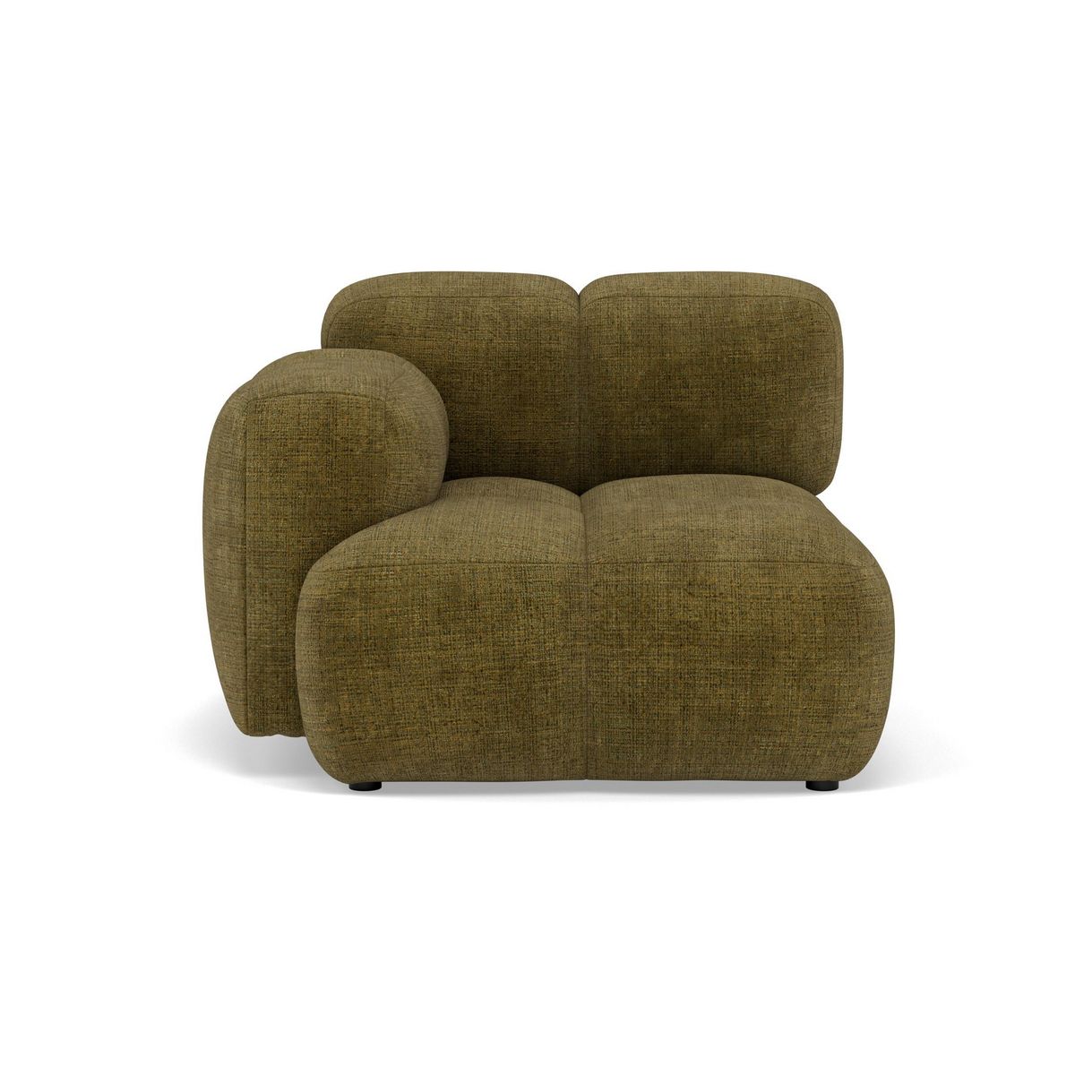 LISA DESIGN Grace - module d'assise gauche en velours texturé