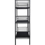 Voir la diapositive 4 : Habitat et Jardin Lit superposé en métal triple  HAVIN  - 90 x 190 cm - Noir