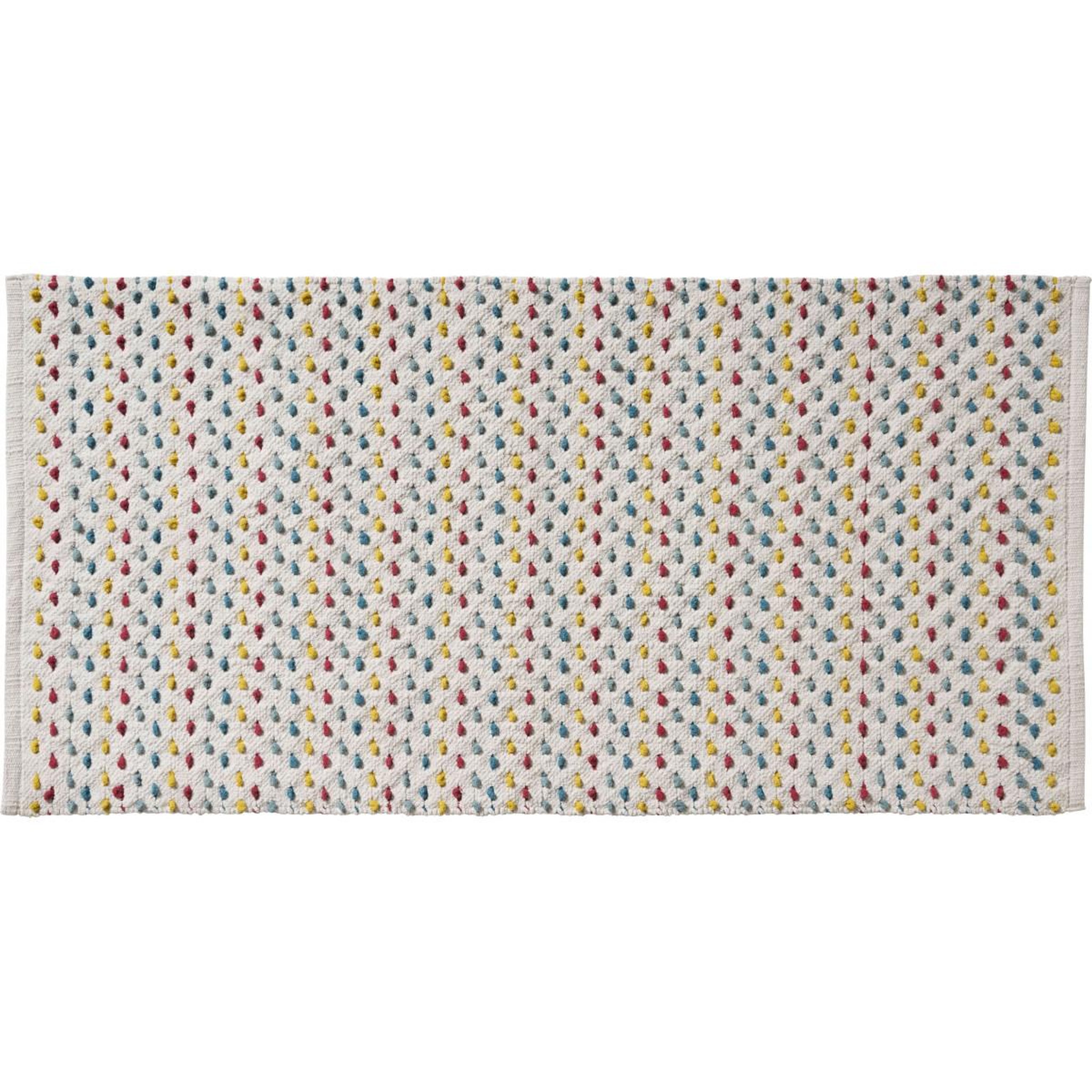Voir la diapositive 1 : GUY LEVASSEUR Tapis de bain déco en coton chenille 60x120cm