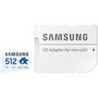 Voir la diapositive 5 : Samsung Carte Micro SD 512 go PRO PLUS SONIC