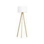 Voir la diapositive 1 : Paris Prix Lampadaire Trépied  Fidelio  159cm Naturel & Blanc