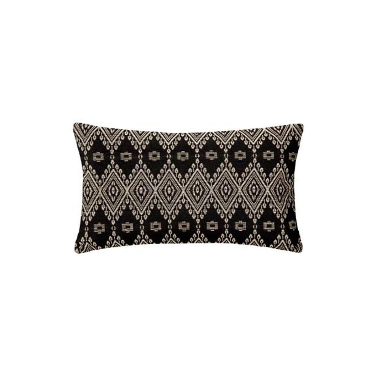 ATMOSPHERA Coussin Déco  Jacquard Shine  39x59cm Noir
