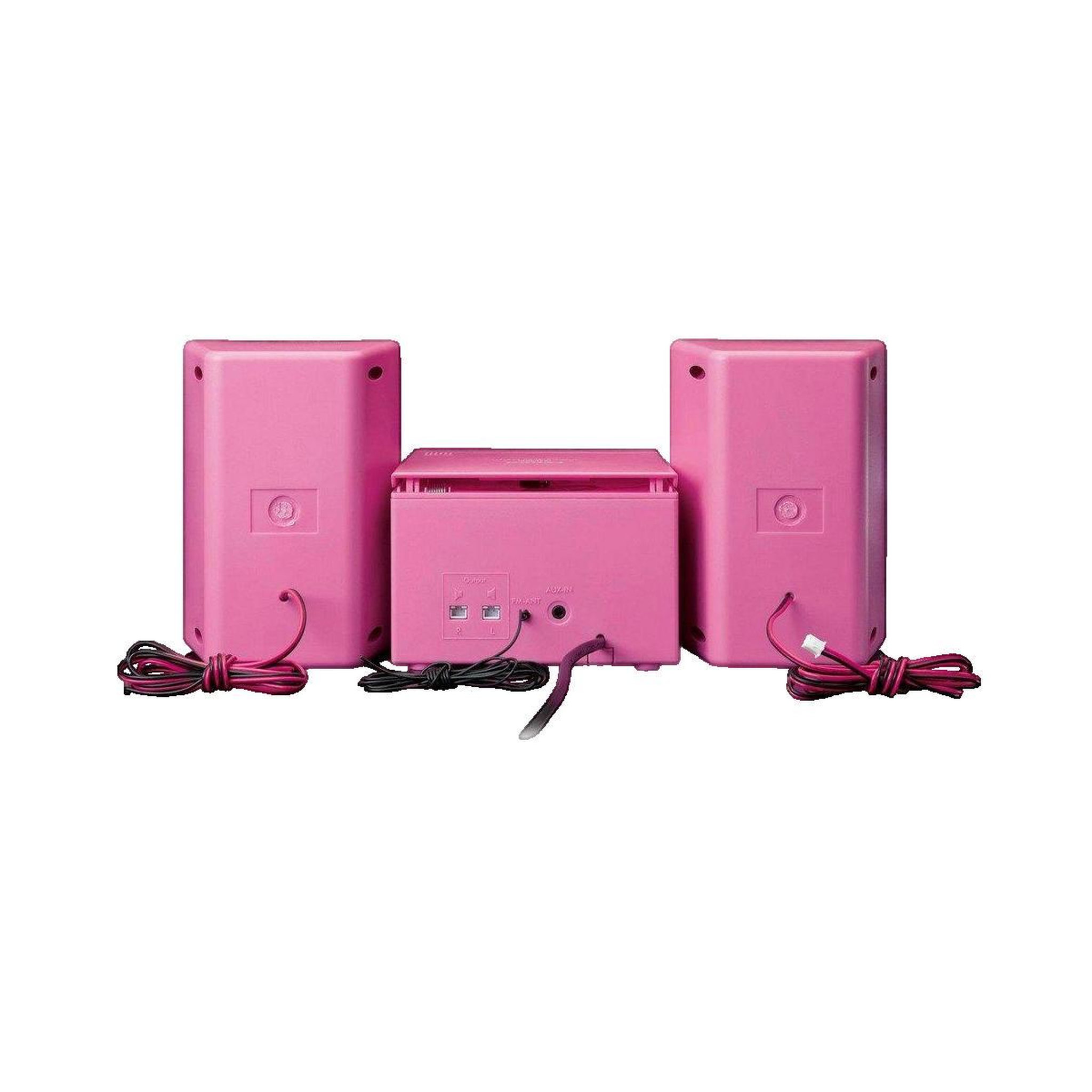 Voir la diapositive 2 : Lenco Chaîne HiFi Lenco MC-013PK rose pour enfants