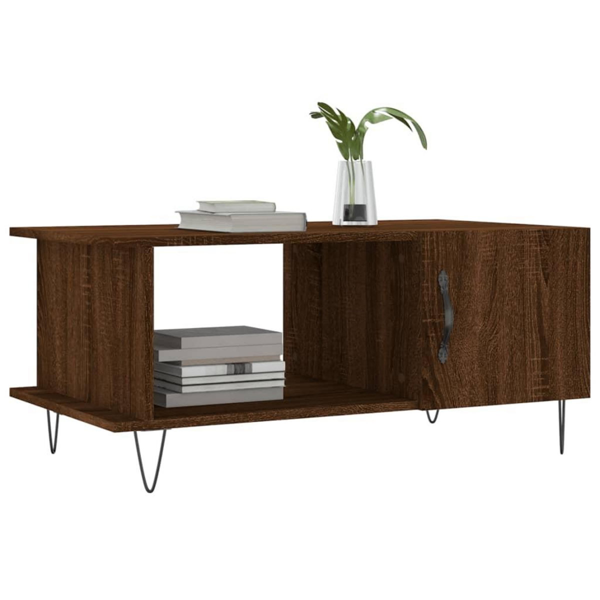 VIDAXL Table basse chene marron 90x50x40 cm bois d'ingenierie
