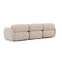 Voir la diapositive 5 : LISA DESIGN Penelope - canapé droit modulable 3 places en velours texturé