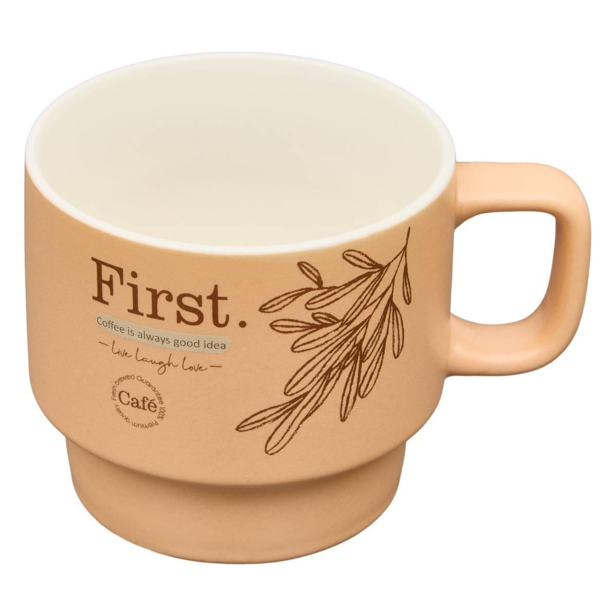 Voir la diapositive 2 : SECRET DE GOURMET Lot de 4 mugs sur rack  wellness  22cl multicolore