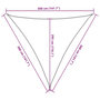 Voir la diapositive 6 : VIDAXL Voile d'ombrage 160 g/m^2 Jaune 3,6x3,6x3,6 m PEHD