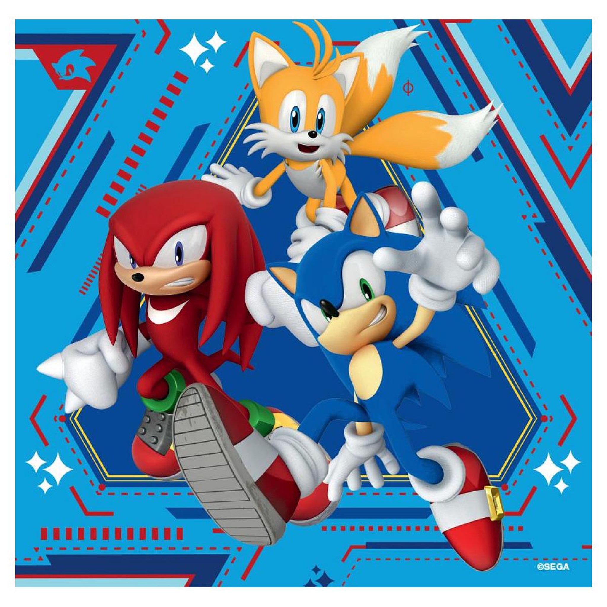 Voir la diapositive 4 : RAVENSBURGER Puzzle 3x49p Les aventures de Sonic