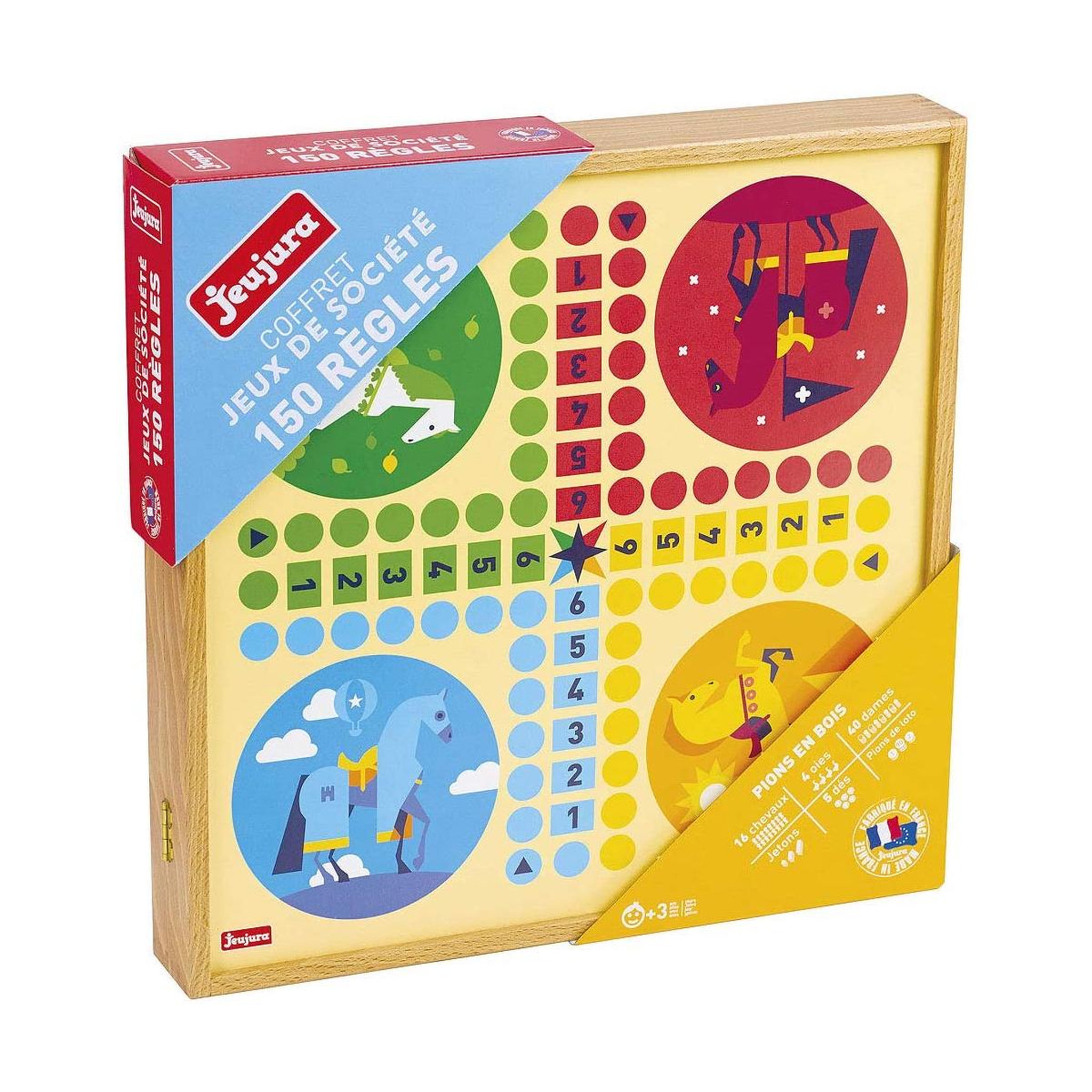 Voir la diapositive 2 : JeuJura Coffret de jeux classiques - 150 regles