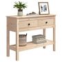 Voir la diapositive 4 : VIDAXL Table console 100x35x75 cm Bois massif de pin
