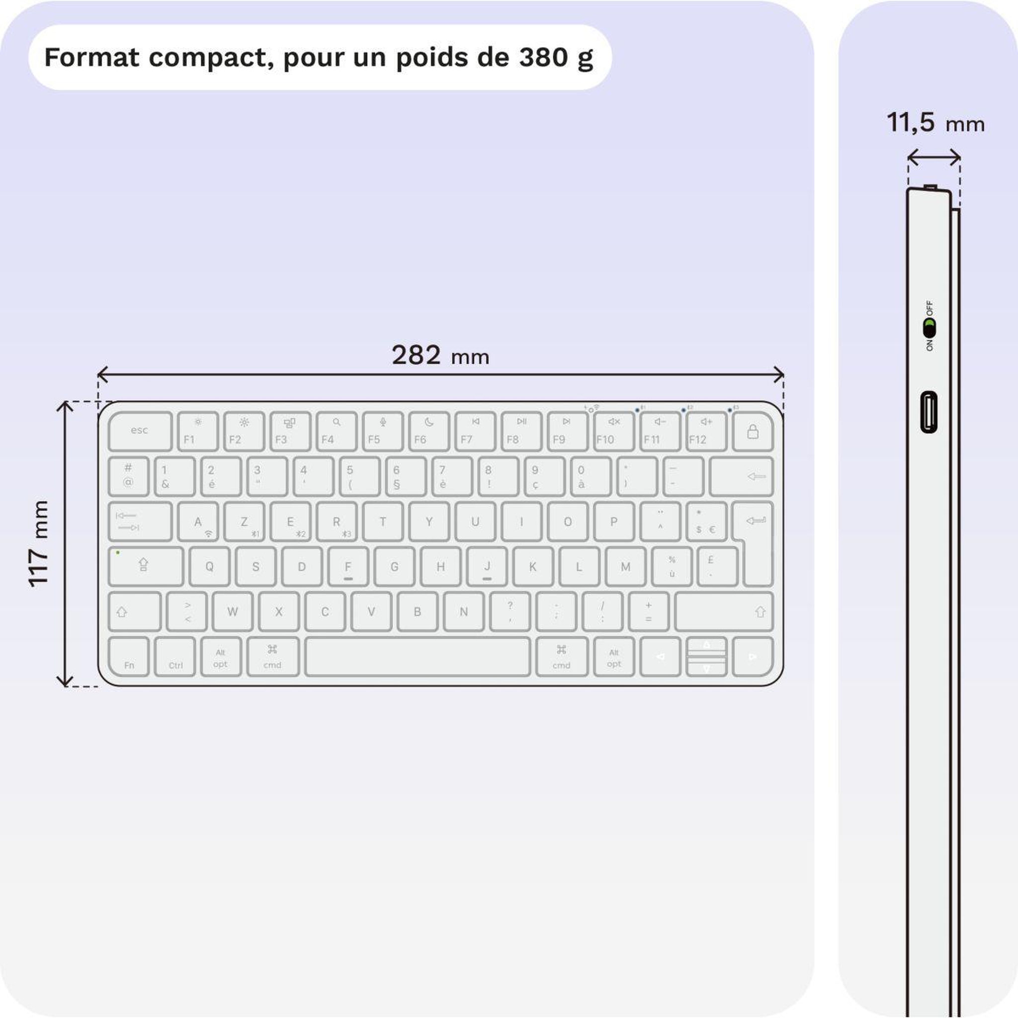 Voir la diapositive 5 : ESSENTIEL B Clavier sans fil K22