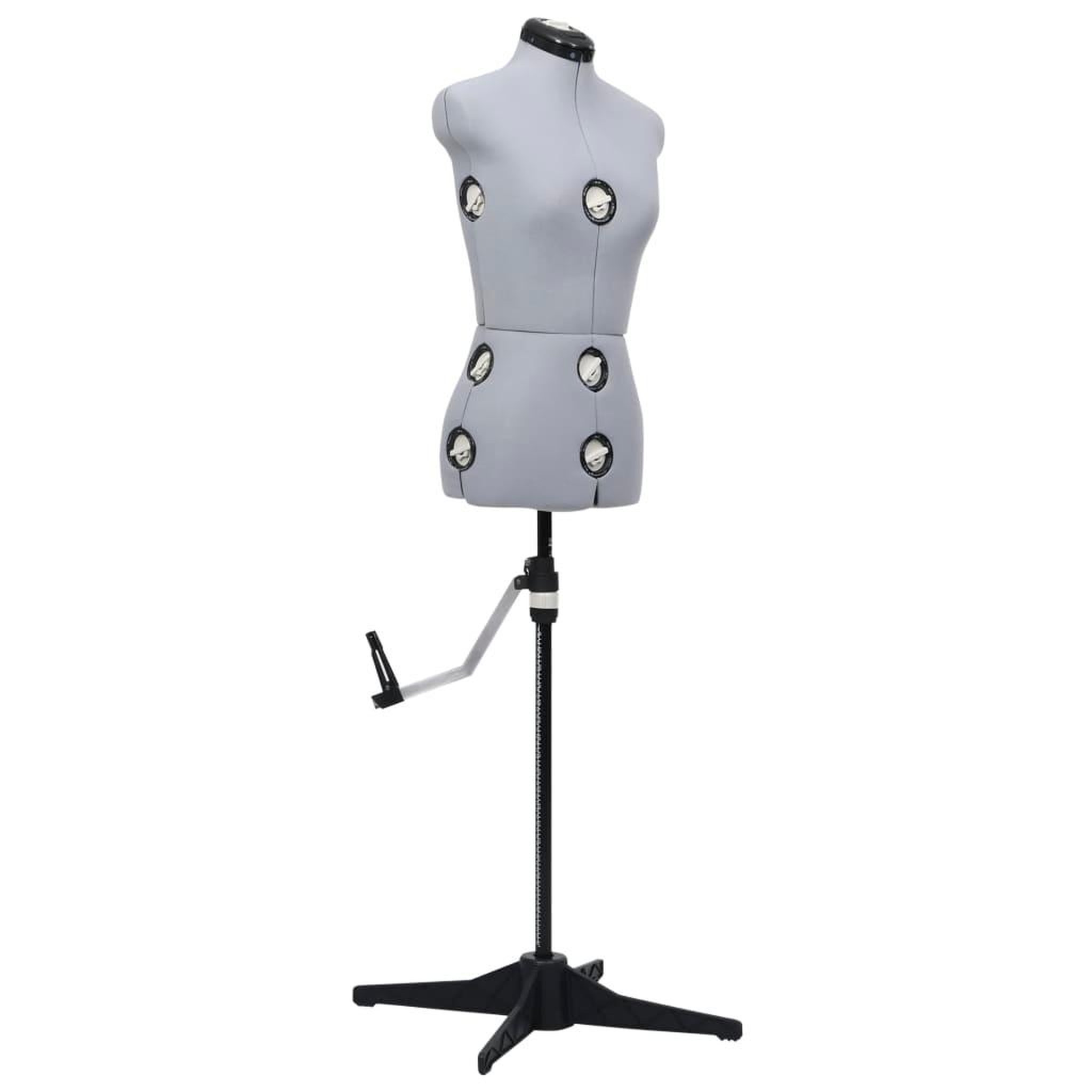 Voir la diapositive 1 : VIDAXL Mannequin de robe ajustable pour femme Gris S Taille 33-40