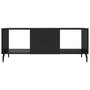 Voir la diapositive 5 : VIDAXL Table basse noir 102x50x40 cm bois d'ingenierie