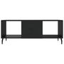 Voir la diapositive 5 : VIDAXL Table basse noir 102x50x40 cm bois d'ingenierie