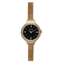 MORGAN Montre Morgan Gold and Black Strass Maille Milanaise
