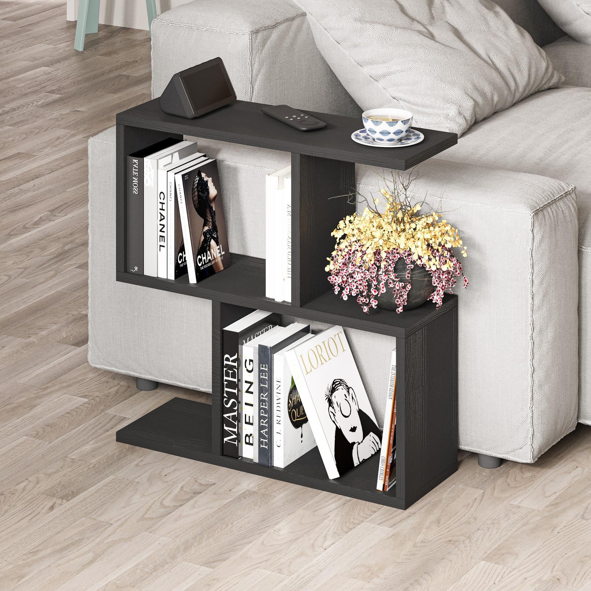 Voir la diapositive 2 : Habitat et Jardin Table basse en bois  homemania  - 60 x 20 x 60 cm - bois noir