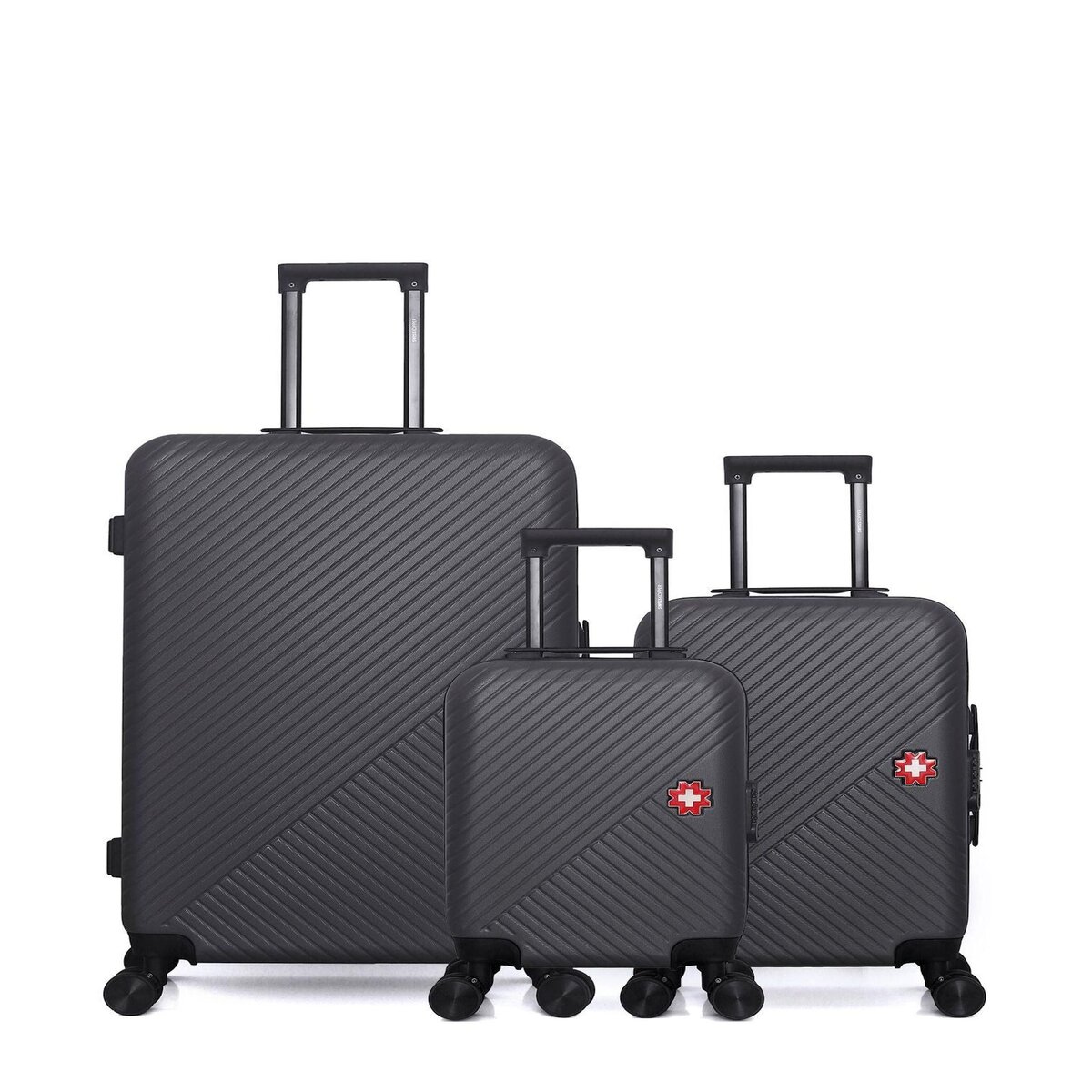 SWISS KOPPER SWISS KOPPER - LOT DE 3 - Valises grand format, cabine et cabine XXS SPIEZ