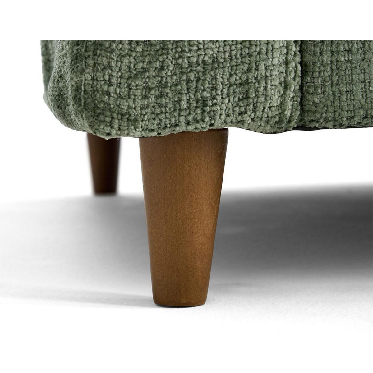LISA DESIGN Anna - pouf en velours texturé - pieds en bois