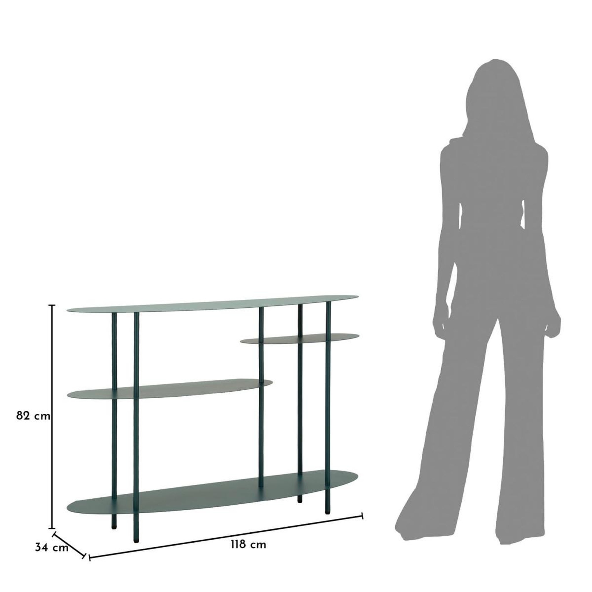 Voir la diapositive 6 : Paris Prix Console design 4 niveaux  saturn  118cm bleu