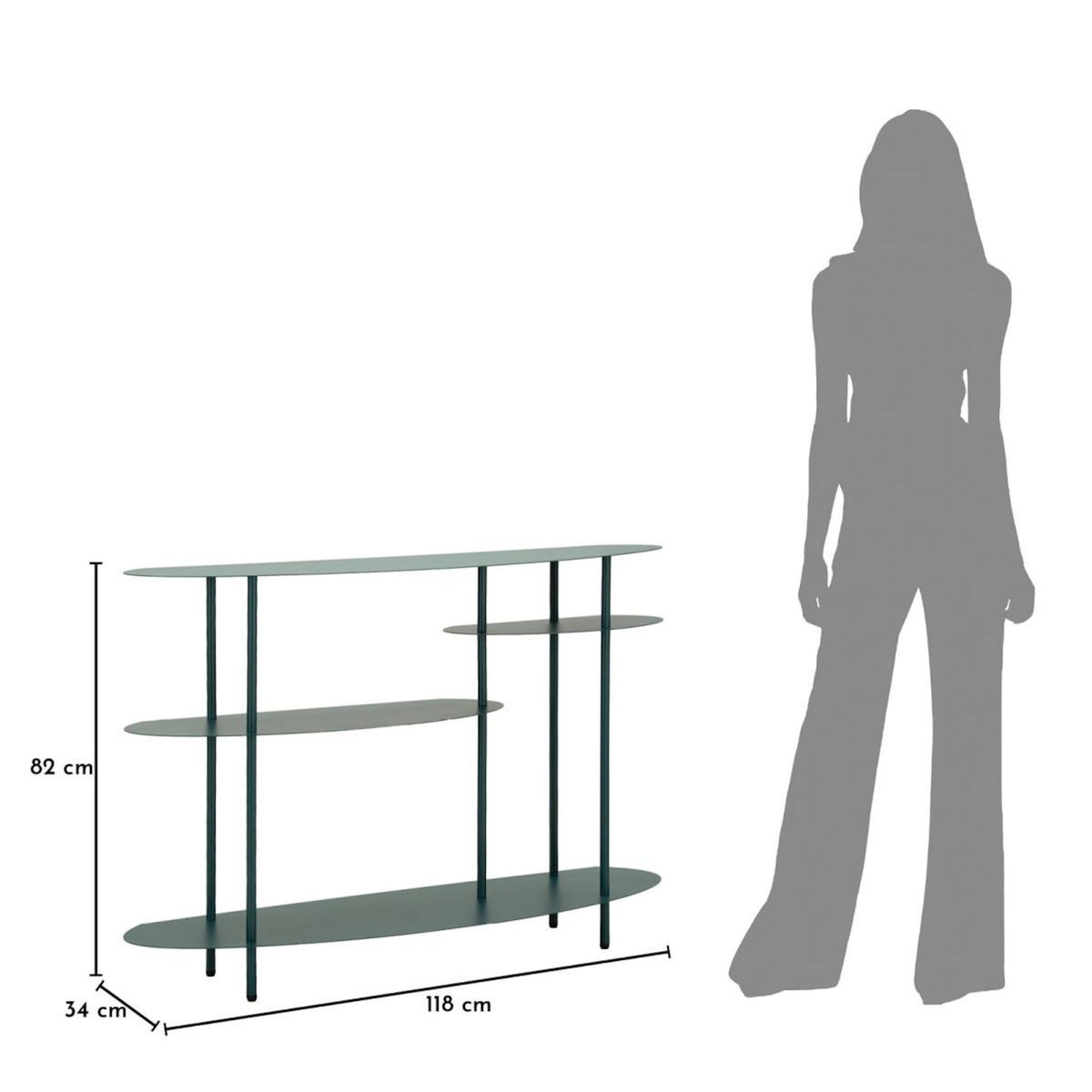 Paris Prix Console Design 4 Niveaux  Saturn  118cm Bleu