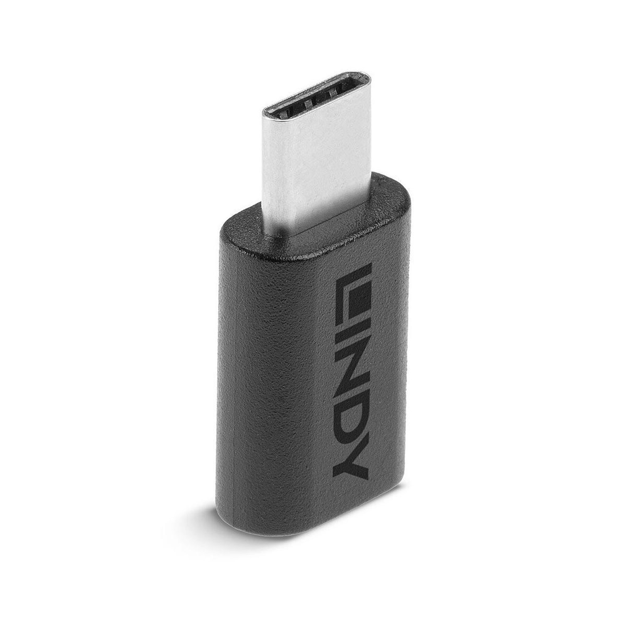 LINDY Lindy 41896 changeur de genre de câble USB-C Micro-B Noir