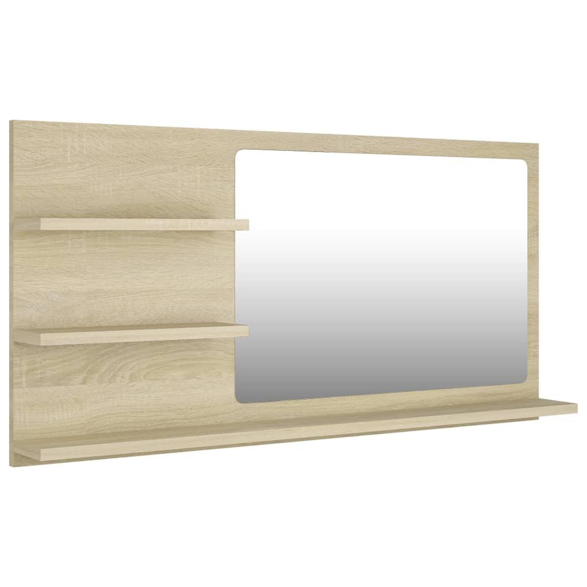 Voir la diapositive 2 : VIDAXL Miroir de salle de bain chene sonoma bois d'ingenierie