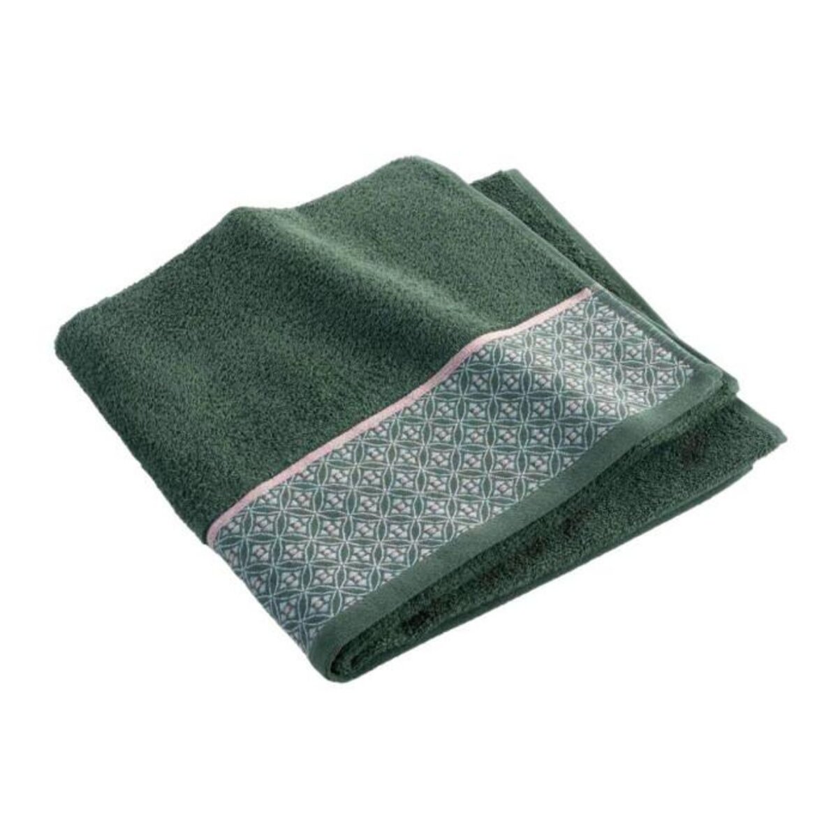 Paris Prix Drap de Douche Jacquard  Belina  70x130cm Kaki